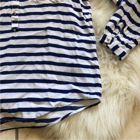 Zara Striped Sailor Blouse - Picture 2 of 6